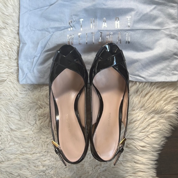 Stuart Weitzman open toe sandals Size 7 black - Picture 1 of 6